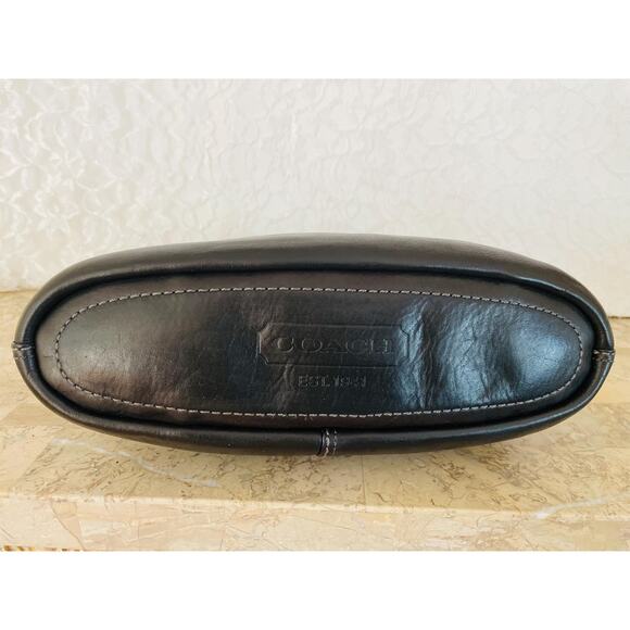 Vtg Coach Bleecker black Leather Slim Small mini duffle Shoulder Bag 11429 - Picture 6 of 9